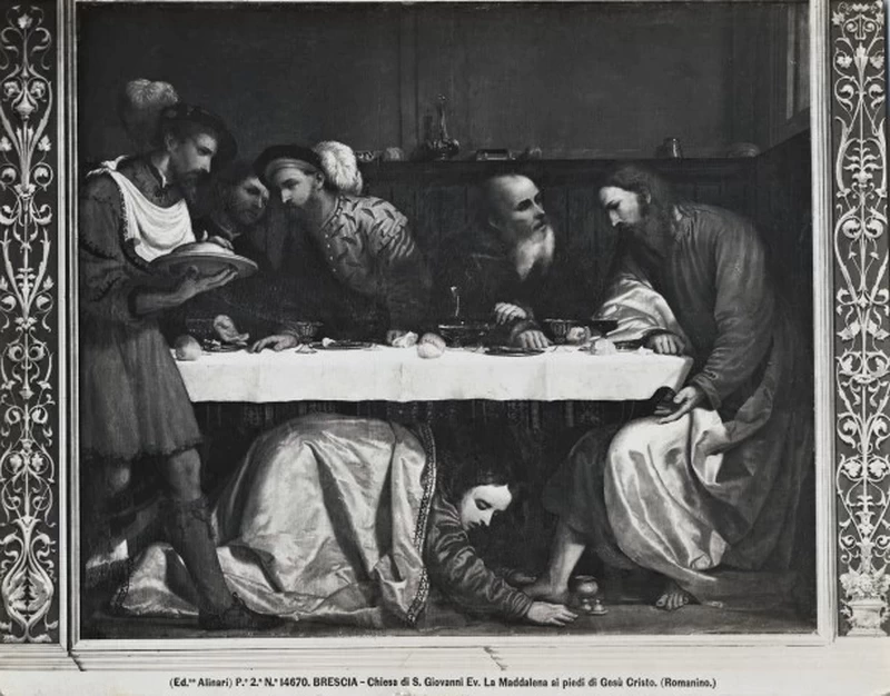 Il Romanino-308-Cena in casa di Simone il fariseo - Chiesa di san Giovanni, Brescia